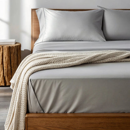 Copper Infused Bamboo Sheet Set for Cooler Sleep Comfort