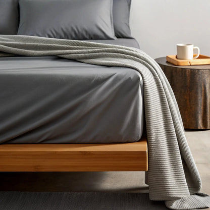 Copper Infused Bamboo Sheet Set for Cooler Sleep Comfort