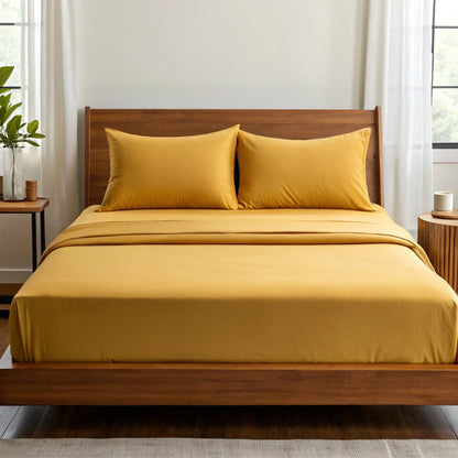 Copper Infused Bamboo Sheet Set for Cooler Sleep Comfort