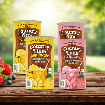 Country Time Lemonade & Pink Lemonade Mix  4-Pack 82.5 oz