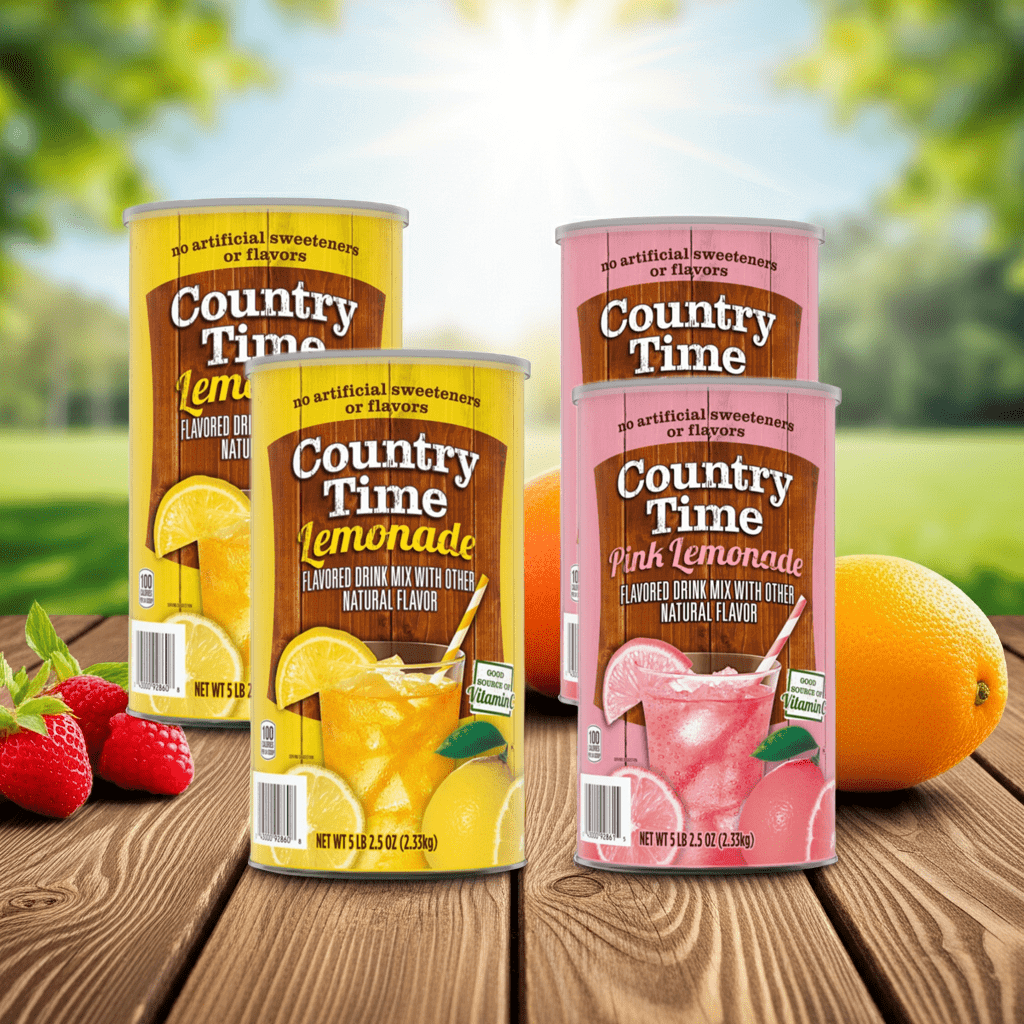 Country Time Lemonade & Pink Lemonade Mix  4-Pack 82.5 oz