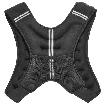 Weighted Vest, 12 lbs Weight Vest with Reflective Stripe, Adjustable Buckle Body Weight Vest for Men Women, Workout Equipment for Strength Training, Running, Jogging, Fitness, and Weight Loss
