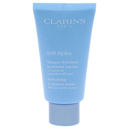 SOS Hydra Refreshing Hydration Mask by Clarins for Women - 2.3 oz Mask