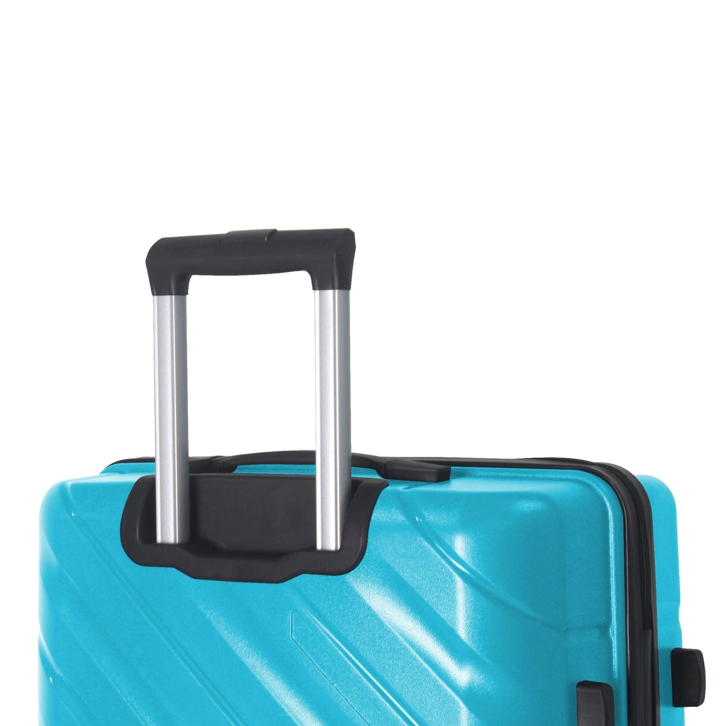 3-Piece Luggage Sets (20", 24", 28"), Suitcase with Wheels, Hardside Suitcase With Four Spinner Wheels and Scratch-Resistant Surface, Peacock Blue
