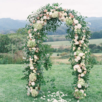 78"H x 45"W Metal Garden Arch Trellis; Adjustable Arbor Trellis for Garden Climbing Plants Support or Wedding Decor,Black