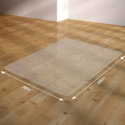 Direct Wicker Office Chair Mat for Hard Floor (30 "X 48" Rectangle), Transparent PVC Material