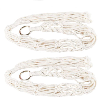 4 PCS Heavy Duty Hanging Plant Holder Natural Cotton Rope Planter Basket with Hanging Ring,Eco-Friendly Hanging Planter Basket Durable Cotton Rope Plant Hanger Space Saving for Indoor Outdoor Garden