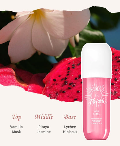 [SOLO EN IBIZA Mist] 4pcs Set SOLO EN IBIZA6.1fl.oz Long-Lasting Hair & Body Fragrance Misfor Women Perfect for Dating, Parties and GiftGiving