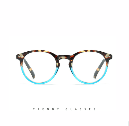 4 Pairs Mens Women Spring Hinge Round Horn Power Oval Reading Reader Glasses 1-4