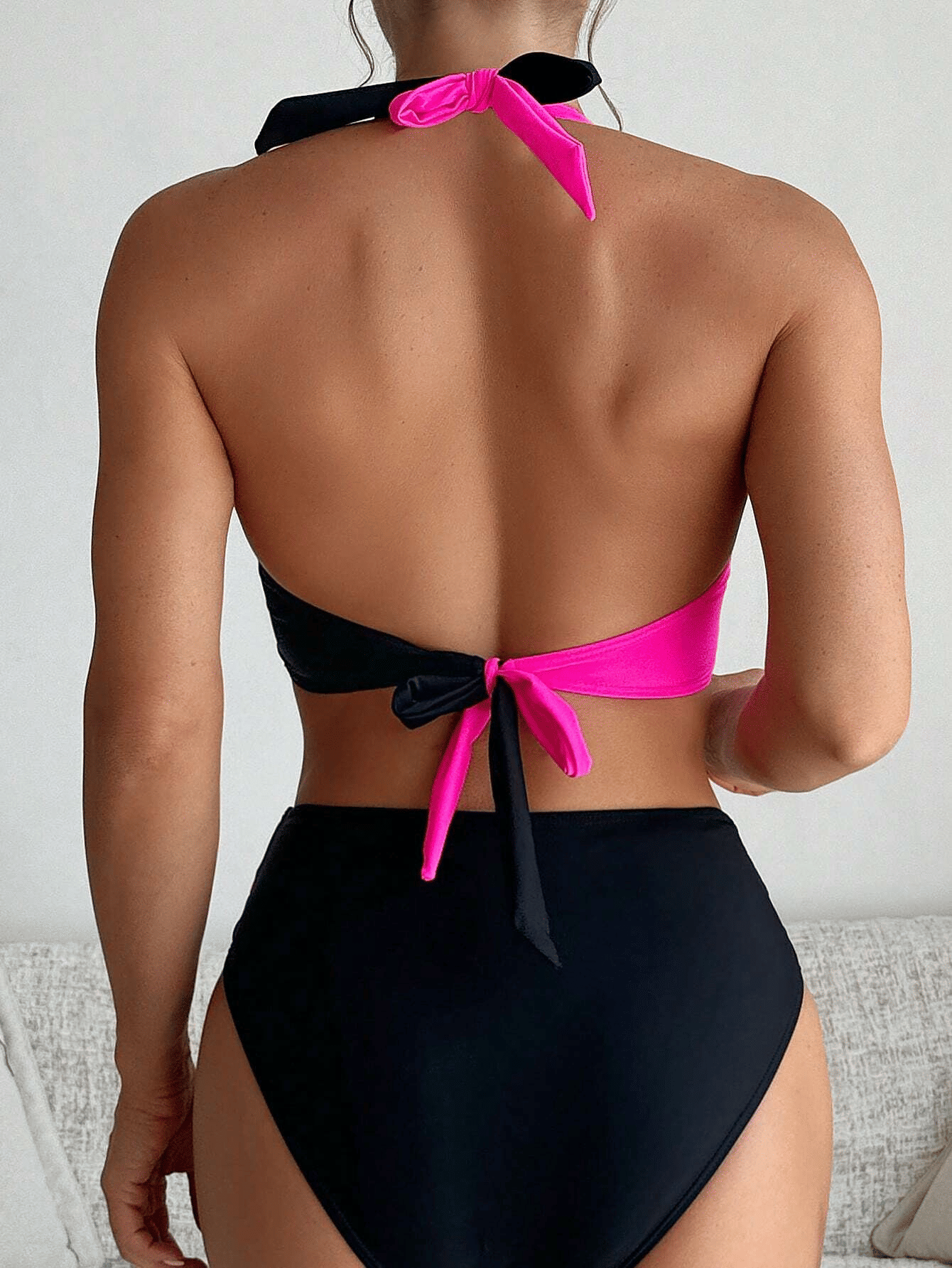A bikini with a fashionable color
