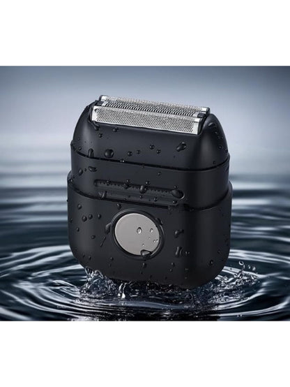 ZCYLPT Foil Shaver,Magnetic Electric Shaver for Men,Mini Reciprocating Portable with USB-C Rechargeable, Waterproof, Cordless, Double Floating Blade,Black