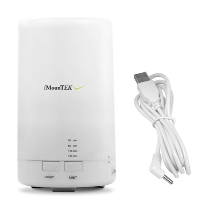 Ultrasonic Cool Mist Humidifier Mini Aroma Essential Oil Diffuser with Colorful Lights 4 Timer Settings