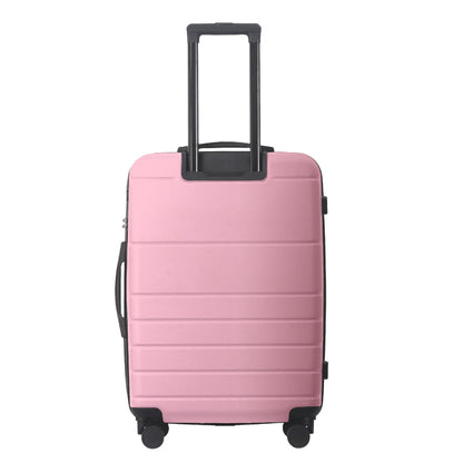Luggage Sets ABS Hardshell 3pcs Luggage, Lightweight Durable Suitcase sets Spinner Wheels Suitcase with TSA Lock 20''24''28'' Available(Pink)