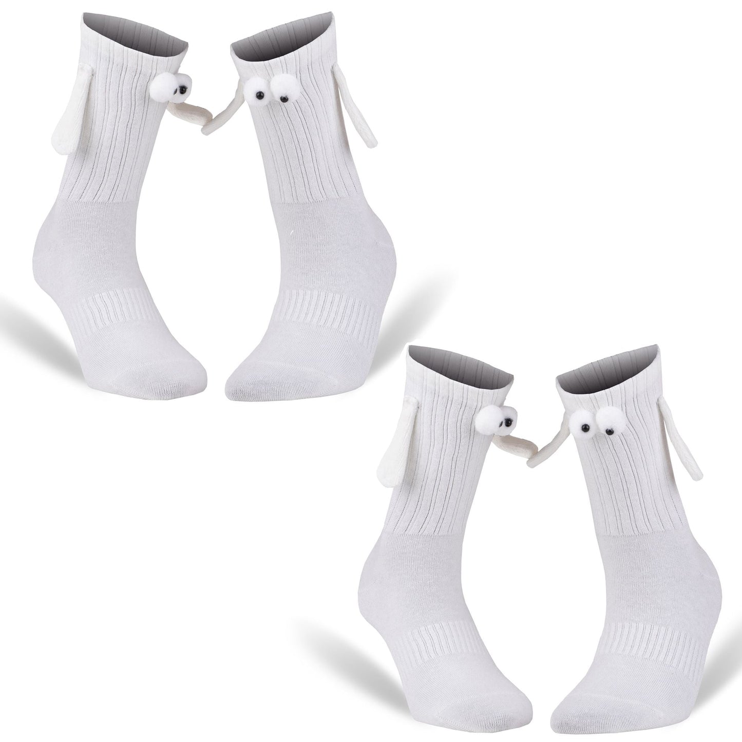 Couple Socks with Magnetic Hands 2 Pairs Magnetic Socks Funny Gifts For Valentines Day