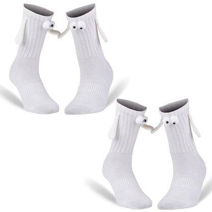 Couple Socks with Magnetic Hands 2 Pairs Magnetic Socks Funny Gifts For Valentines Day