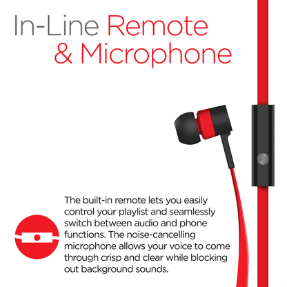 HyperGear Low Ryder Earphones w/Mic 3.5mm