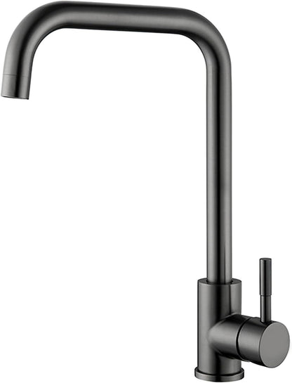 Sink Faucet Pull Down Sprayer Brushed Nickel Kitchen Faucet Single Level Stainless Steel Kitchen Sink Faucets for RV, Dorm, Kitchen