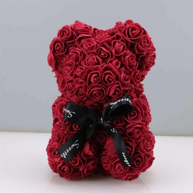 Rose Teddy Bear for Valentine's Day or Mother's Day Gifts