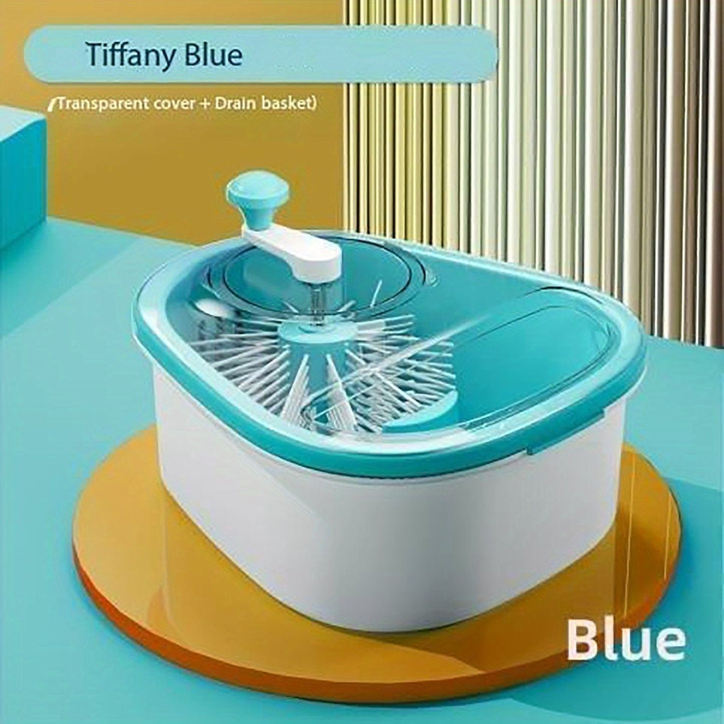 1pc, Efficient Fruit and Vegetable Washer - Spin Cleaning Machine for Fruits and Vegetables - Manual Fruit Cleaner Device - Kitchen Tool for Healthy and Clean Produce