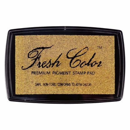 Stamp Pad;  Ink Pads for Rubber Stamps;  Wedding Card;  Wedding Invitation;  Stamps for Crafts;  Scrapbooking Supplies;  Card Making;  Permanent Ink Pads;  Non Toxic;  Safe (Gold Ink Pad)