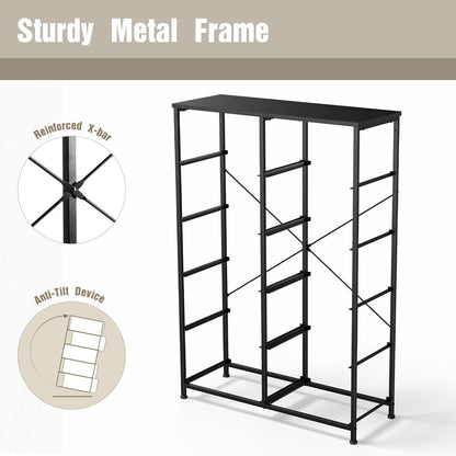 Bedside Table For Bedroom With 10 Fabric Drawers Storage Cabinet Steel Frame Closet For Clothes Storage Display Cabinet