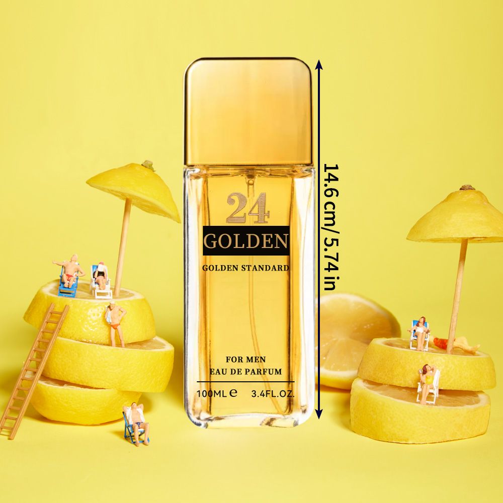 3.4f.0zMen's Eau De Toilette Spray, with Amber & Cinnamon Long-Lasting Perfume, Perfect forDating, Daily Life, Parties, Gift Giving, Notes OfBlood Orange, Grapefruit, Mint
