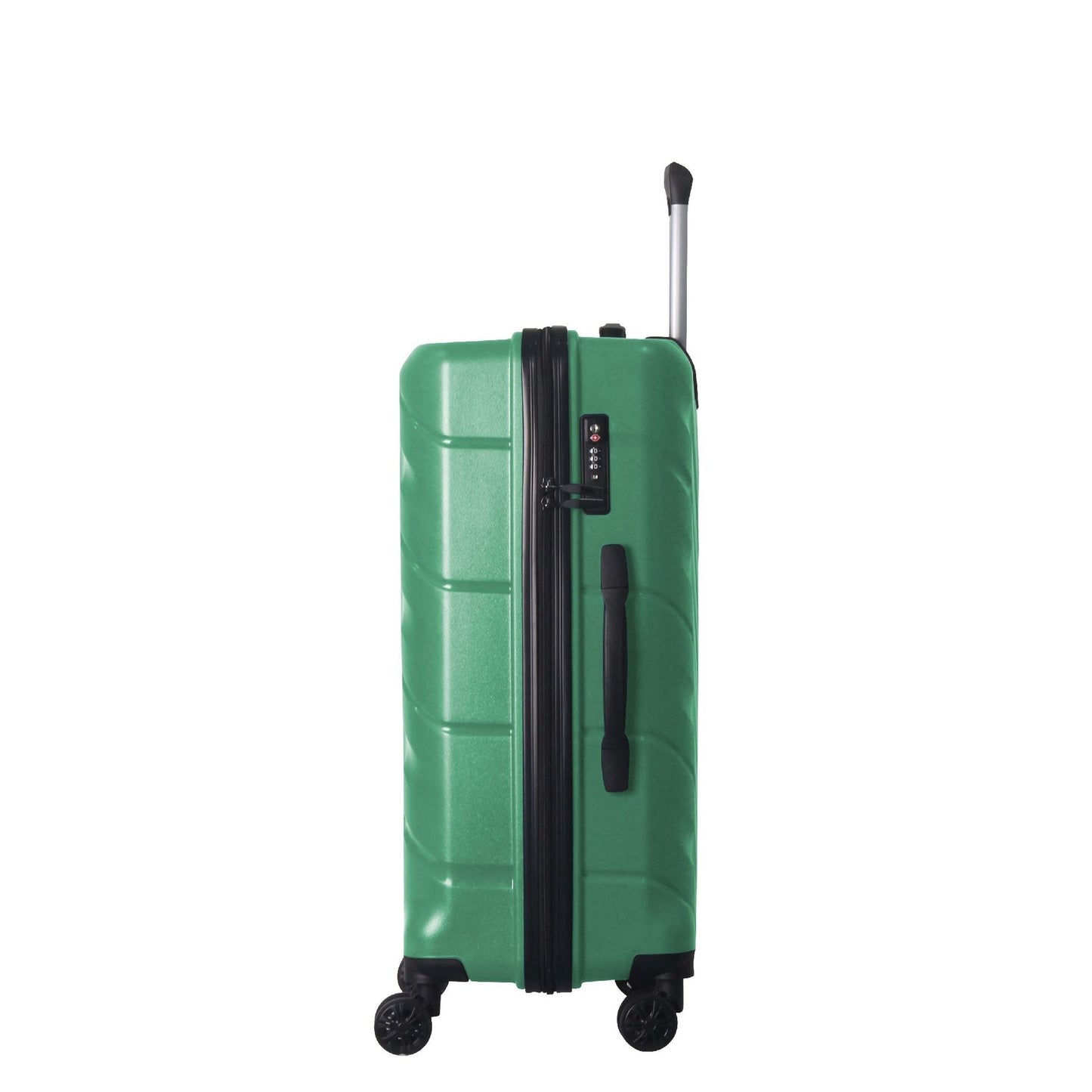 3-Piece Luggage Sets (20", 24", 28"), Suitcase with Wheels, Hardside Suitcase With Four Spinner Wheels and Scratch-Resistant Surface, Green