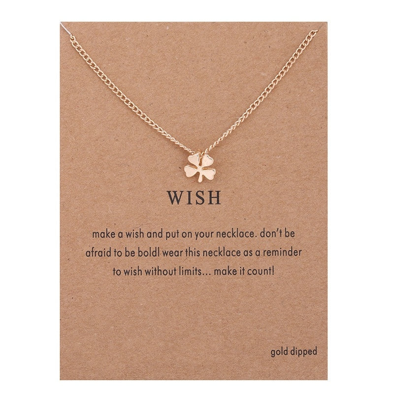 Fashion Jewelry Chain Four-leaf clover Necklace For Women Style 102