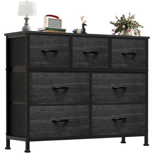 Desser For Bedroom With 7 Fabric Drawers Organizer Storage Closet Chest Clothes For Living Room Display Cabinet Of Furniture
