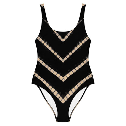 Lyra One Piece Swimsuit in Black Shibori