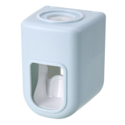 1pc Electric Toothbrush Holder Couple Toothbrush Holder Lazy Person Automatic Toothpaste Squeezing Device Wall Mounted Non Perforated Toothpaste Toothbrush Holder In Bathroom