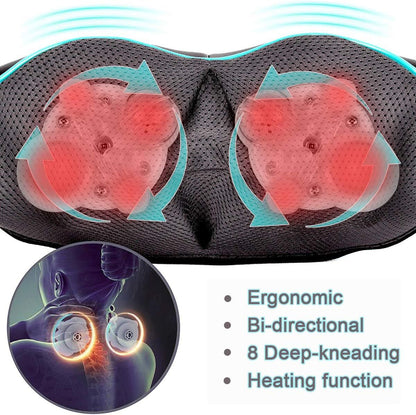 Shiatsu Neck Massager for Pain Relief – Deep Kneading Back Shoulder Massage with Heat – Ideal for Valentine's Day, Christmas, Mother's Day, Father's Day, Gifts for Men Women Mom Dad Her Him
