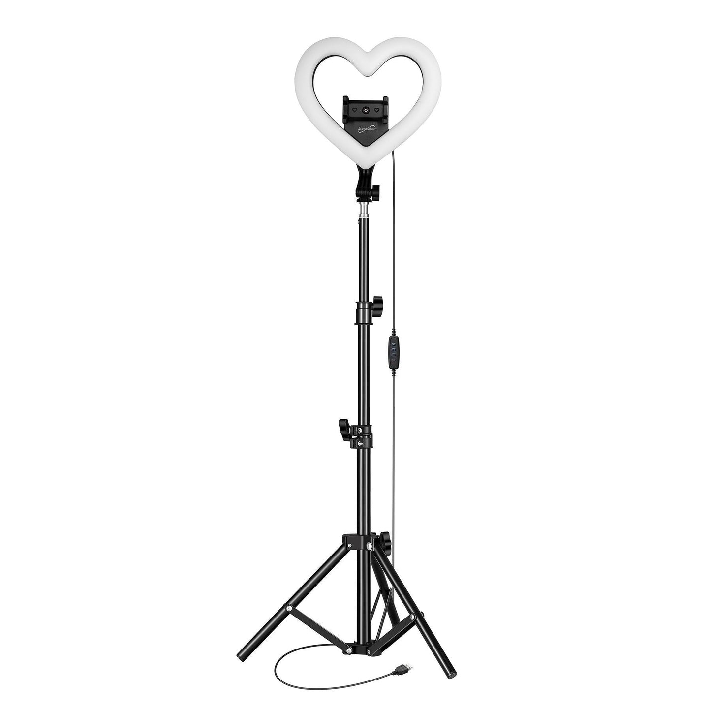 Supersonic PRO Live Stream 10" Heart Shaped Selfie Ring Light