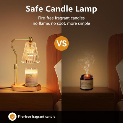 Candle Warmer Lamp with Timer and Dimmer Adjustable Height for Home Room Decor, Brithday Gifts for Women, Candle Warmer for Scented Jar Candles Mother's Day Gifts