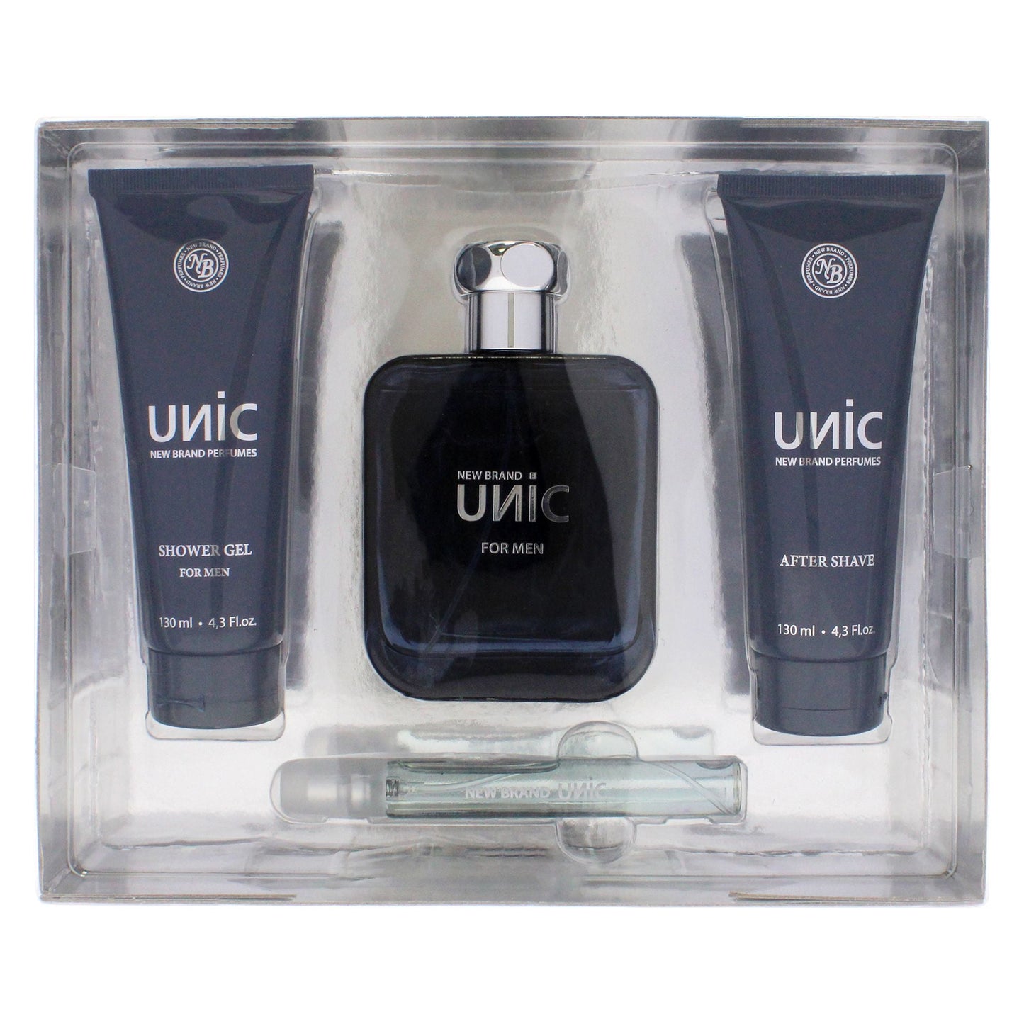 Unic Men's Grooming Essentials Gift Set - 4 Piece Collection with EDT Spray, Shower Gel & After Shave for Perfect Personal Care