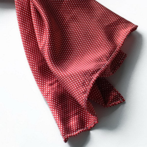 Blando Red Small Cute Dot Design Campus Style Silk Scarf/Wrap/Shawl(Large)