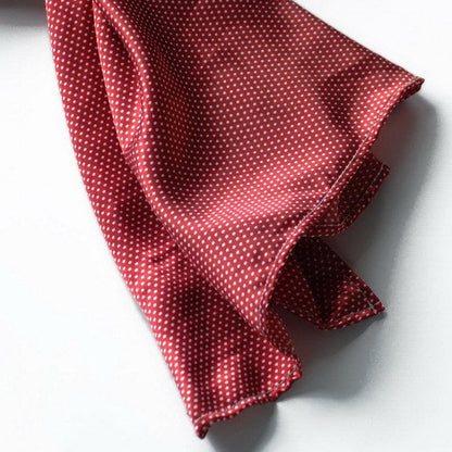 Blando Red Small Cute Dot Design Campus Style Silk Scarf/Wrap/Shawl(Large)