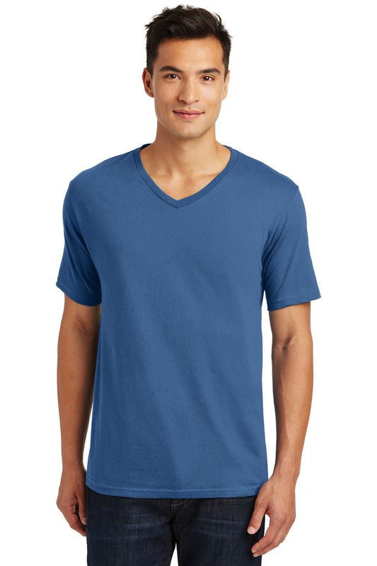 District Made Mens Perfect Weight V-Neck Tee DT1170