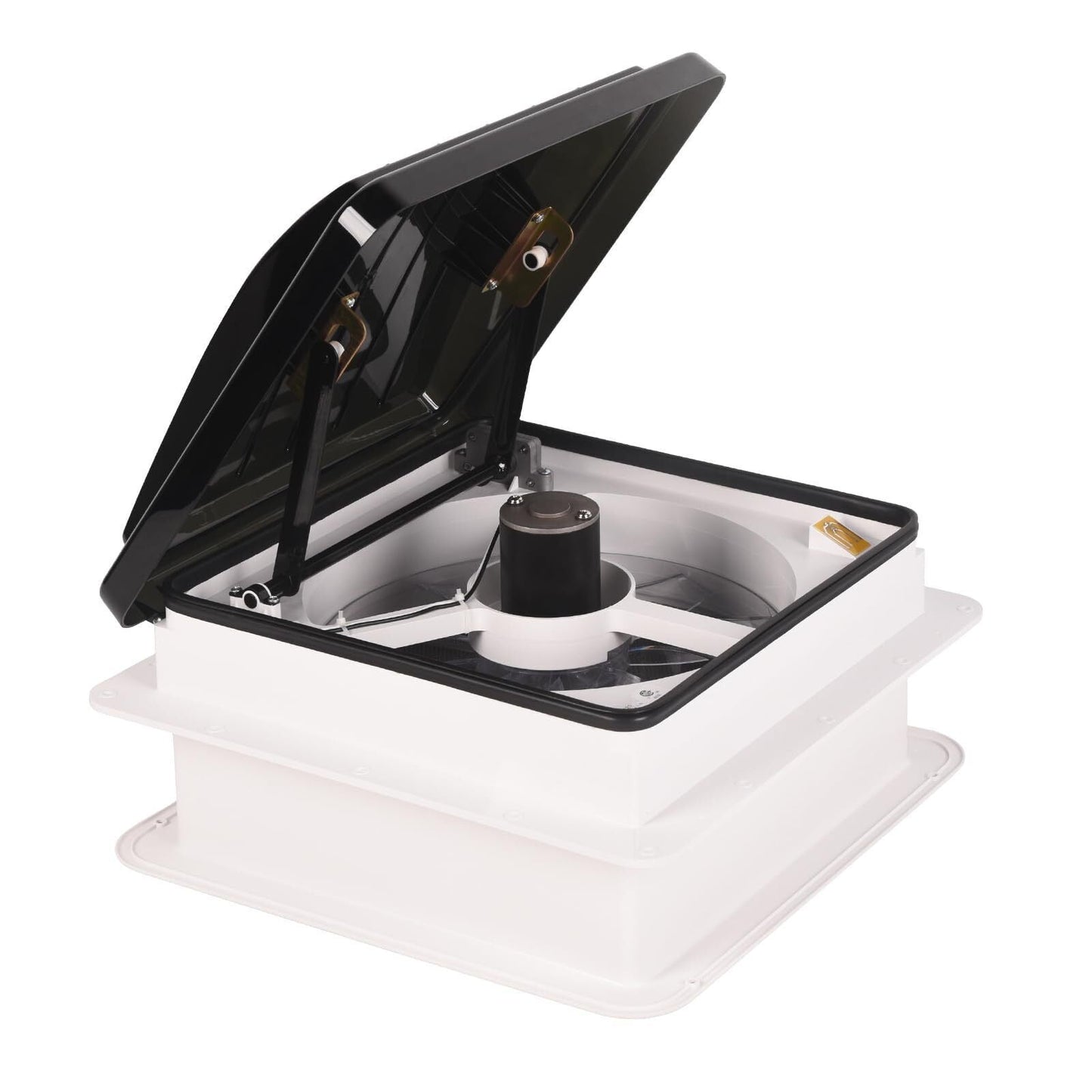RV Roof Vent Fan 14",Continuously Variable Reversible 12V Remote Control Trailer Roof Vent Low Noise with Rain Sensor,UV Protection,Thermostat for Camper,Travel,Cargo Trailer