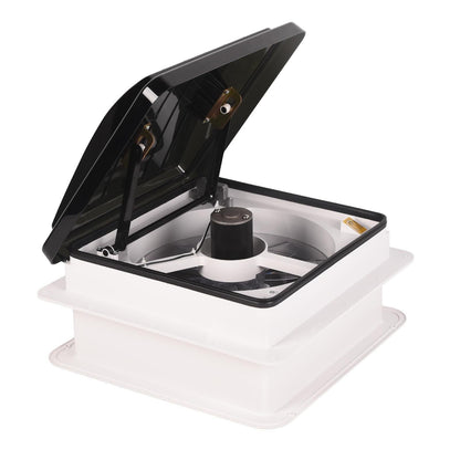 RV Roof Vent Fan 14",Continuously Variable Reversible 12V Remote Control Trailer Roof Vent Low Noise with Rain Sensor,UV Protection,Thermostat for Camper,Travel,Cargo Trailer