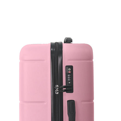 Luggage Sets ABS Hardshell 3pcs Luggage, Lightweight Durable Suitcase sets Spinner Wheels Suitcase with TSA Lock 20''24''28'' Available(Pink)