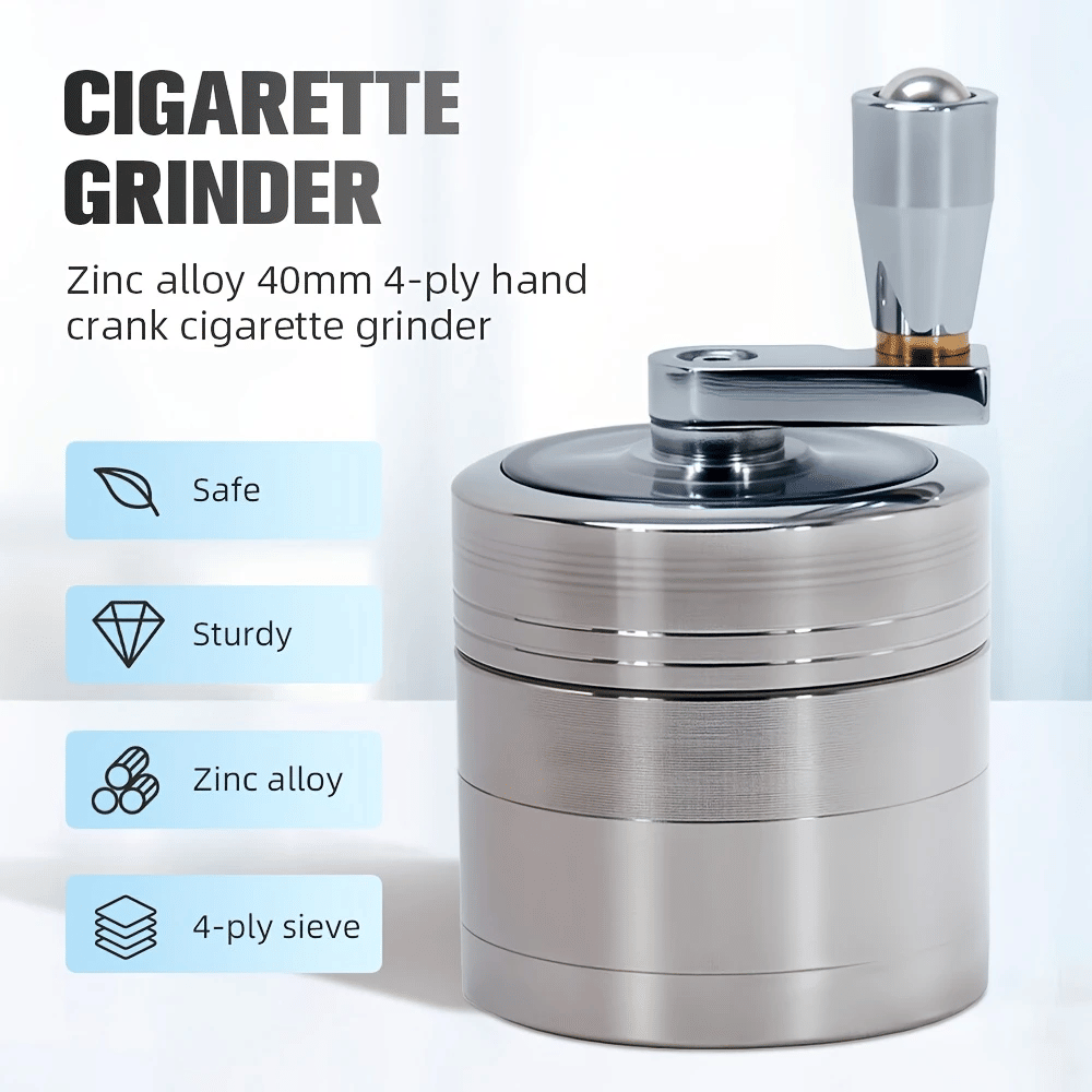 Herb Grinder Spice Herbal Metal Crusher Handle Hand Muller