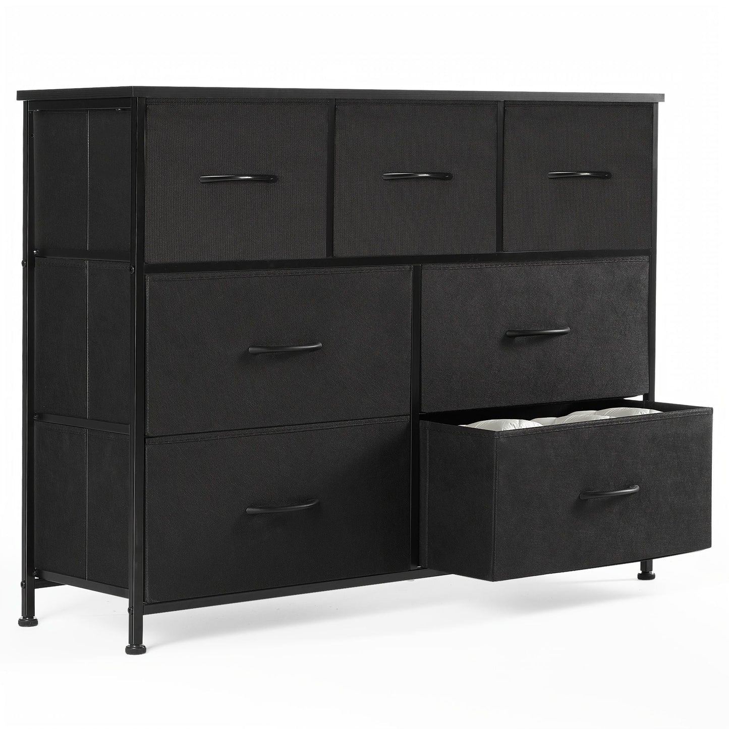 Dresser for bedroom 7 storage Spaces, assembled wardrobe lockers, bedroom furniture lockers
