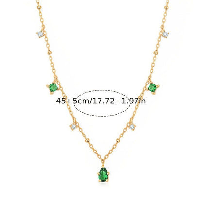 St. Patrick's Day Elegant Chain Necklace Festival Jewelry Pendant Necklace For Women & Girls