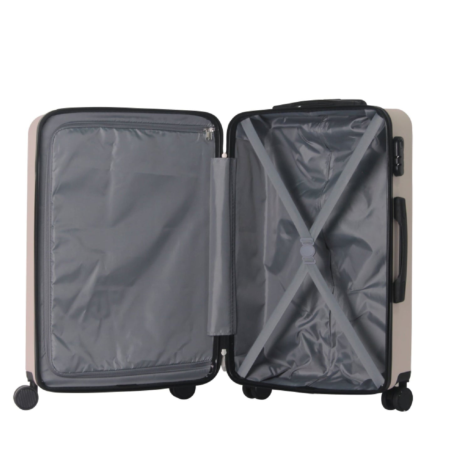 Luggage Sets ABS Hardshell 3pcs Luggage, Lightweight Durable Suitcase sets Spinner Wheels Suitcase 20''24''28'' (PINK)
