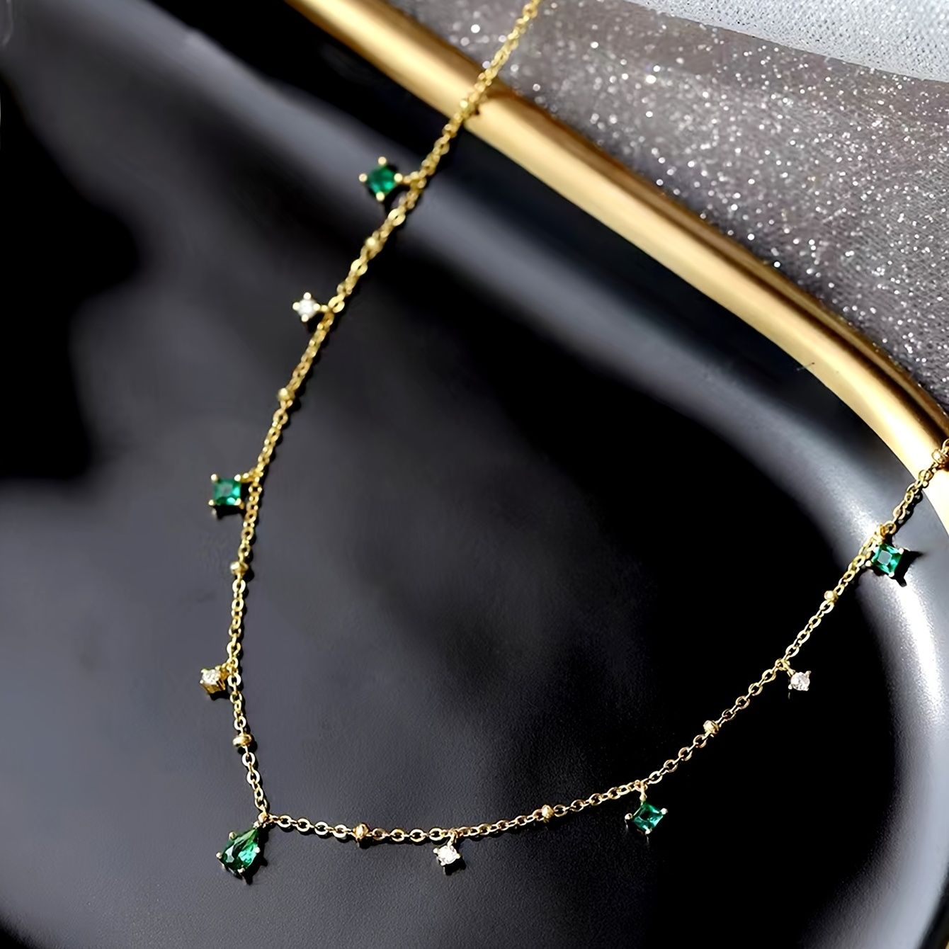 St. Patrick's Day Elegant Chain Necklace Festival Jewelry Pendant Necklace For Women & Girls