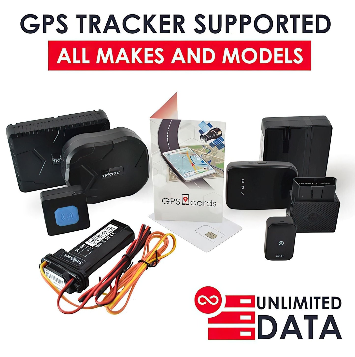 GPS Cards Sim for Mini GF07 GPS Tracker/ Phone Notification/ Speed Detector