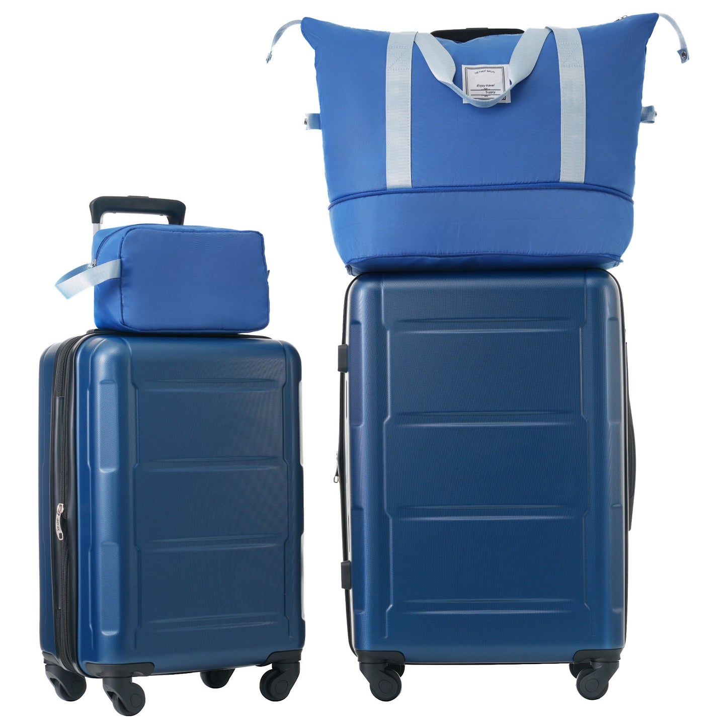 2 Piece Luggage Set with Bags Expanable Spinner Wheels ABS Lightweight Suitcase with TSA Lock 20inch+24inch