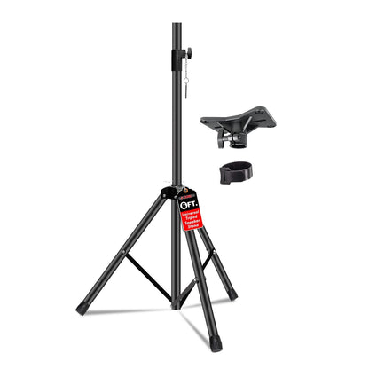 5 Core Speaker Stand Tripod Floor Tall Adjustable Up to 72 Inch DJ Studio Monitor Stands Pole Mount - SS ECO 1PK WOB