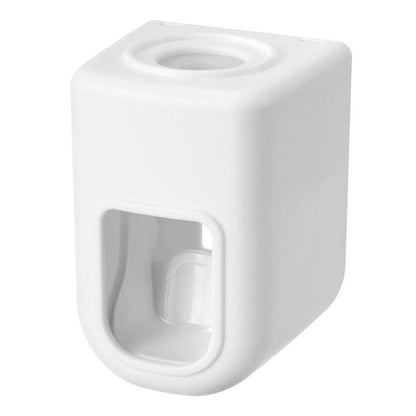 1pc Electric Toothbrush Holder Couple Toothbrush Holder Lazy Person Automatic Toothpaste Squeezing Device Wall Mounted Non Perforated Toothpaste Toothbrush Holder In Bathroom